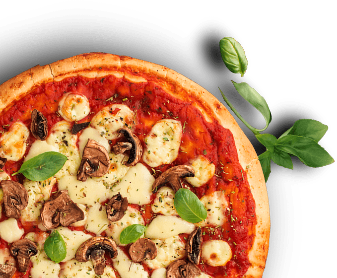 icona pizza funghi e basilico