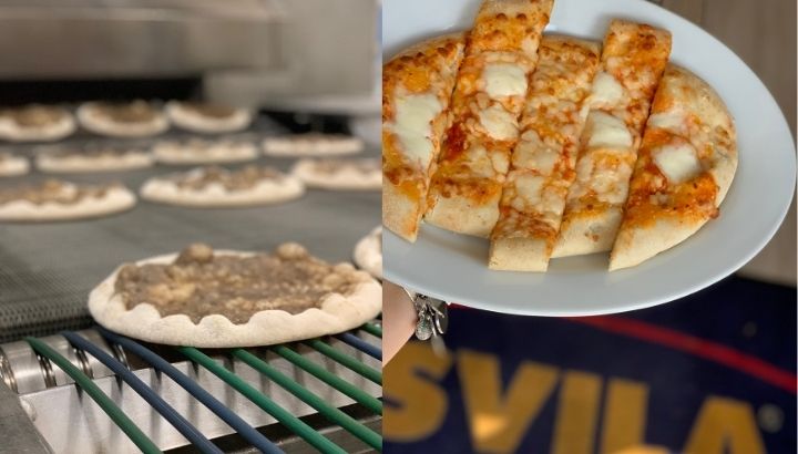 Taglio e cottura pizza Svila
