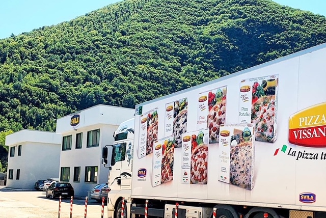 Veicolo distribuzione pizze surgelate Svila